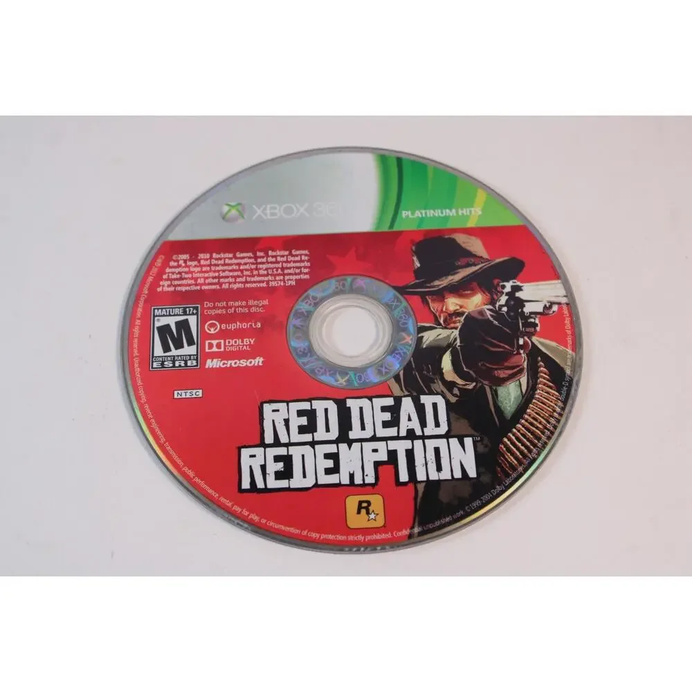 Red Dead Redemption (Microsoft Xbox 360, 2010) Game Disc Only, Tested/Works